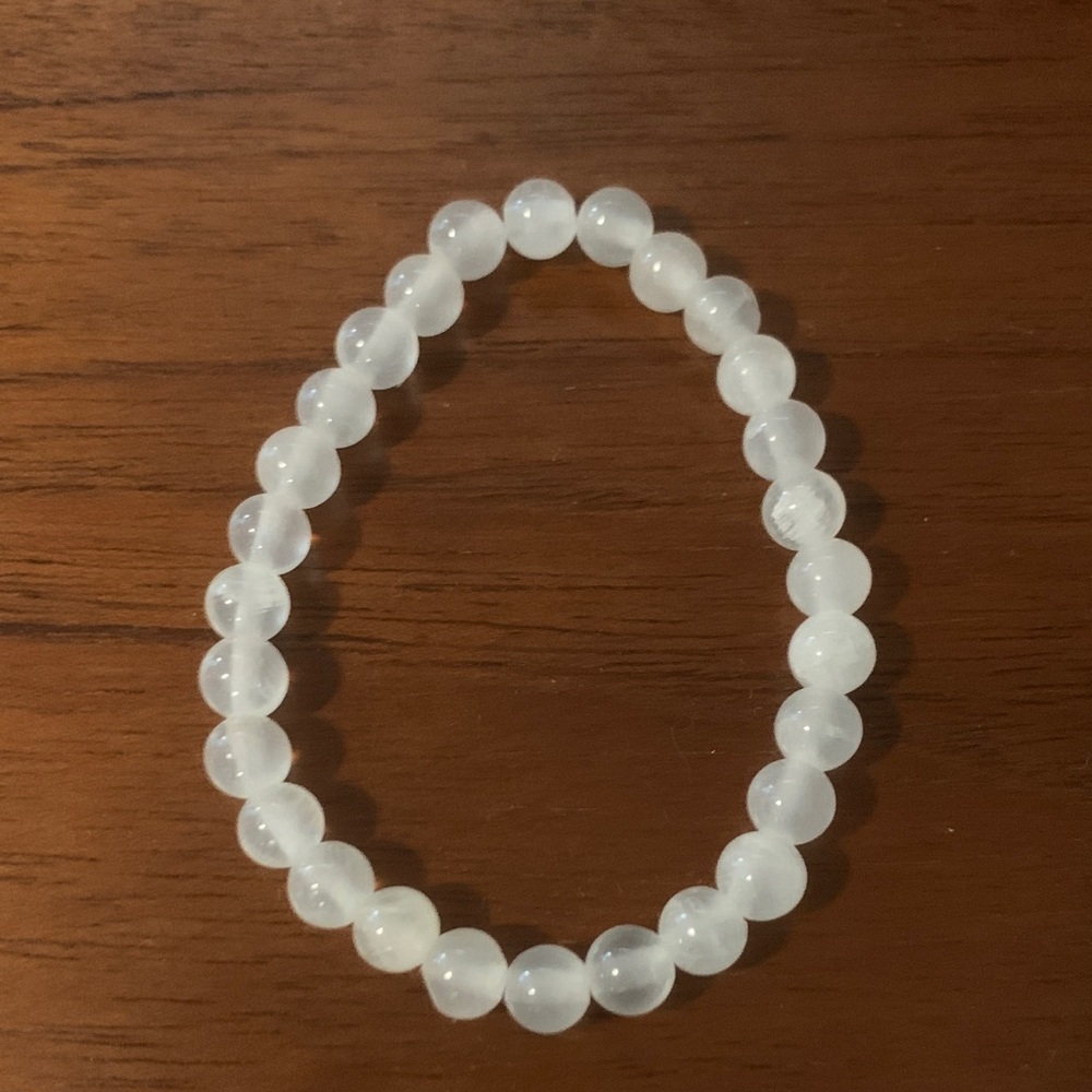 White Selenite Crystal Bracelet